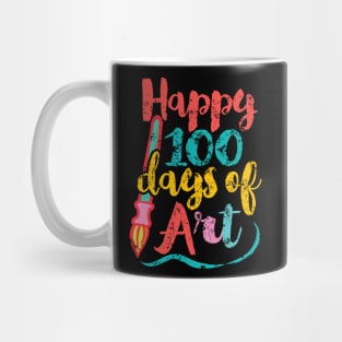 Art Teacher 100 Days of School - 100 Days of Art Mug